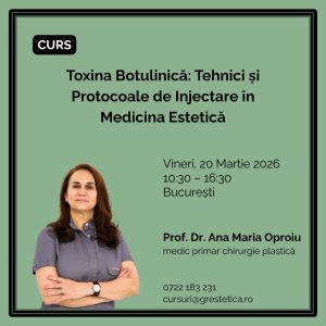 Curs: Toxina botulinică – Tehnici și protocoale de injectare în medicina estetică, Prof. Dr. Ana Maria Oproiu